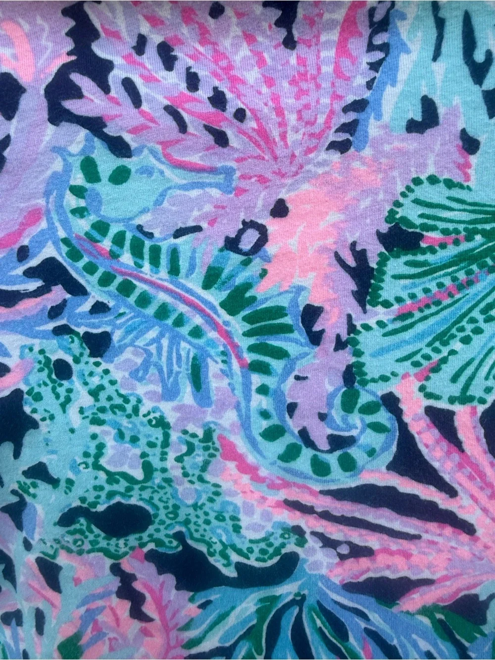 Lilly Pulitzer Girls Sammy Pajama Set High Tide Navy Mermaid Size 14 Pants Top
